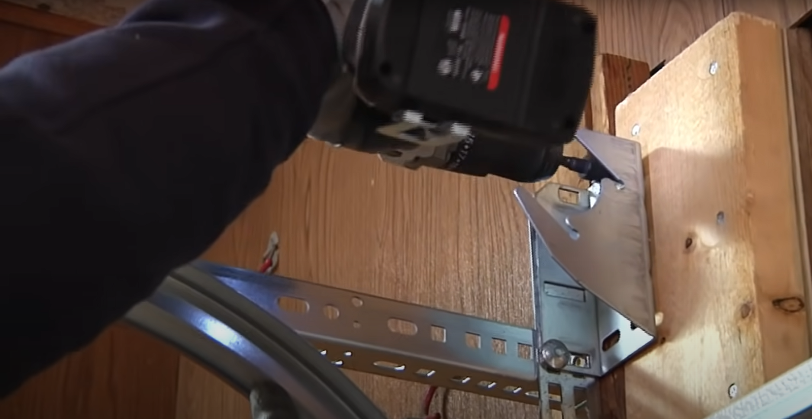garage door track repair.