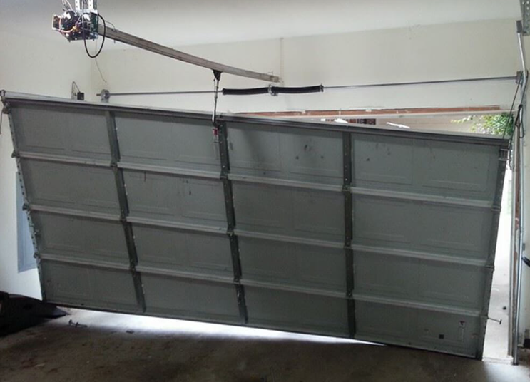 Off-Track Garage Door Realignment